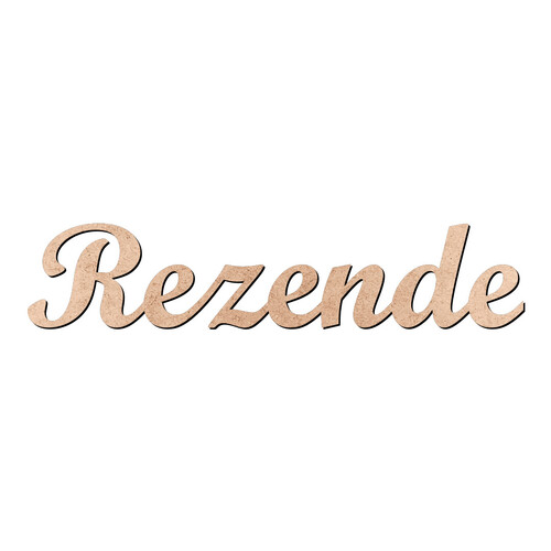 Recorte Rezende Script Mt Std / MDF 3mm