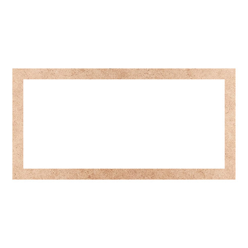 Recorte Moldura Ret 30 x 60 cm Borda 3 cm / MDF 3mm