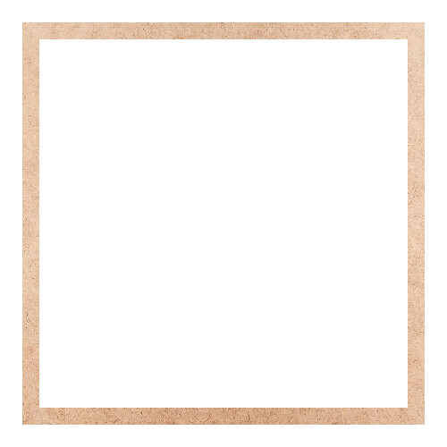 Recorte Moldura Quadrada 23 cm Borda 1 cm / MDF 3mm