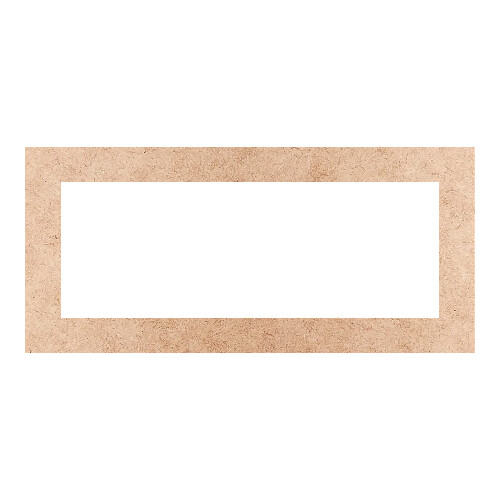 Recorte Moldura Ret 46 x 100 cm Borda 8 cm / MDF 3mm