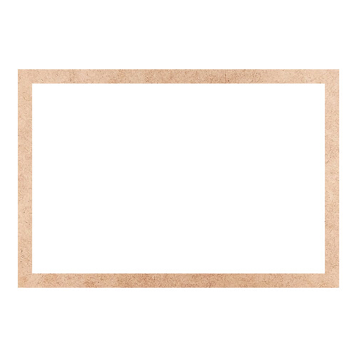 Recorte Moldura Ret 30 x 44 cm Borda 2 cm / MDF 3mm