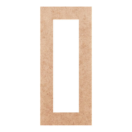 Recorte Moldura Ret 46 x 20 cm Borda 5 cm / MDF 3mm