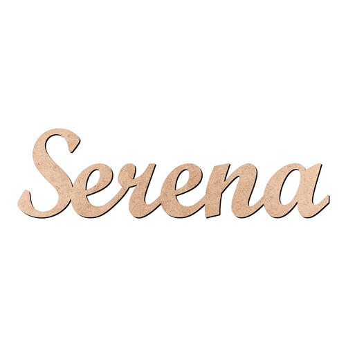 Recorte Serena Script Mt Std / MDF 3mm