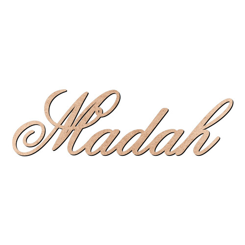 Recorte Madah Old Script / MDF 3mm