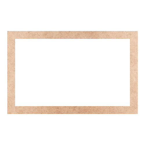 Recorte Moldura Ret 42 x 66 cm Borda 4 cm / MDF 3mm