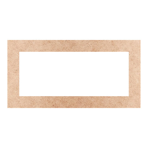 Recorte Moldura Ret 46 x 90 cm Borda 8 cm / MDF 3mm