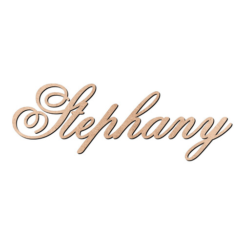 Recorte Stephany Old Script / MDF 3mm