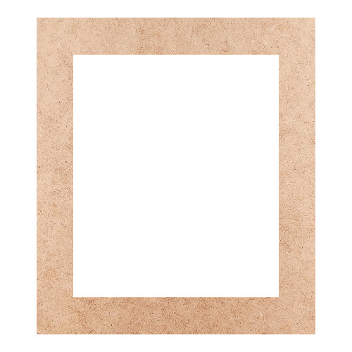 Recorte Moldura Ret 34 x 30 cm Borda 4 cm / MDF 3mm