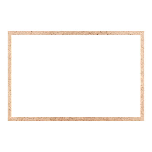 Recorte Moldura Ret 46 x 70 cm Borda 2 cm / MDF 3mm