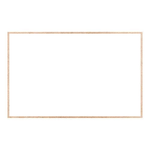 Recorte Moldura Ret 46 x 72 cm Borda 1 cm / MDF 3mm