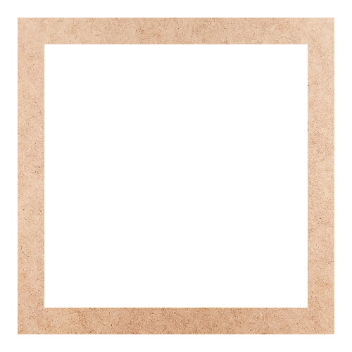 Recorte Moldura Quadrada 35 cm Borda 3 cm / MDF 3mm