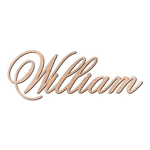 Recorte William Old Script / MDF 3mm