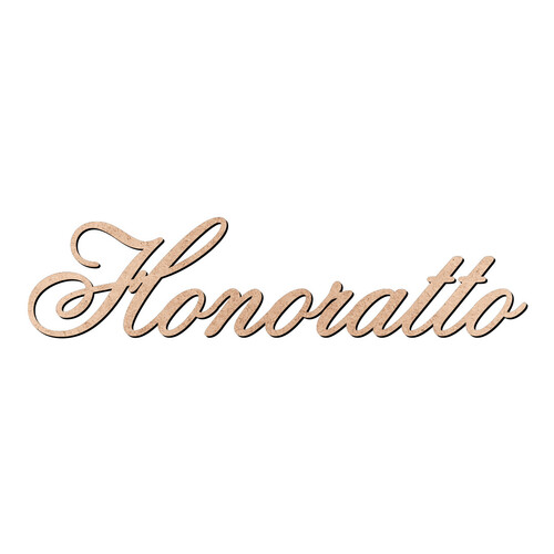 Recorte Honoratto Old Script / MDF 3mm