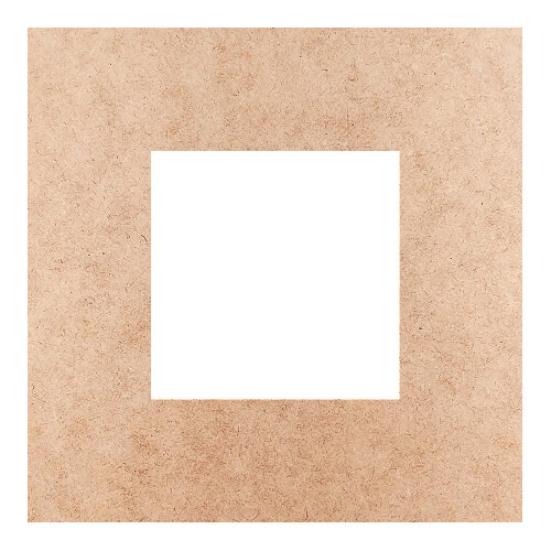 Recorte Moldura Quadrada 12 cm Borda 3 cm / MDF 3mm