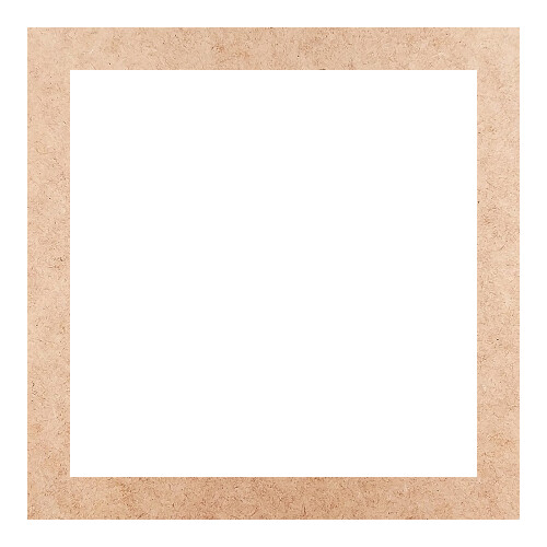 Recorte Moldura Quadrada 23 cm Borda 2 cm / MDF 3mm