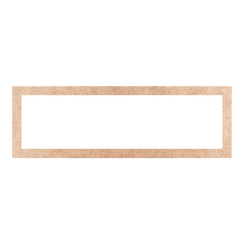 Recorte Moldura Ret 23 x 70 cm Borda 3 cm / MDF 3mm