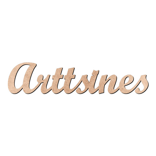 Recorte Arttsines Script Mt Std / MDF 3mm