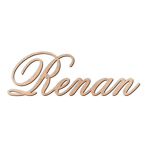 Recorte Renan Old Script / MDF 3mm