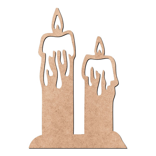 Recorte Par de Velas / MDF 3mm