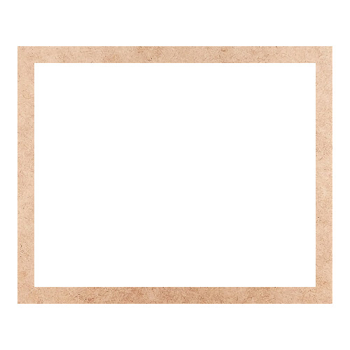 Recorte Moldura Ret 45 x 55 cm Borda 3 cm / MDF 3mm