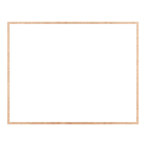 Recorte Moldura Ret 43 x 55 cm Borda 1 cm / MDF 3mm