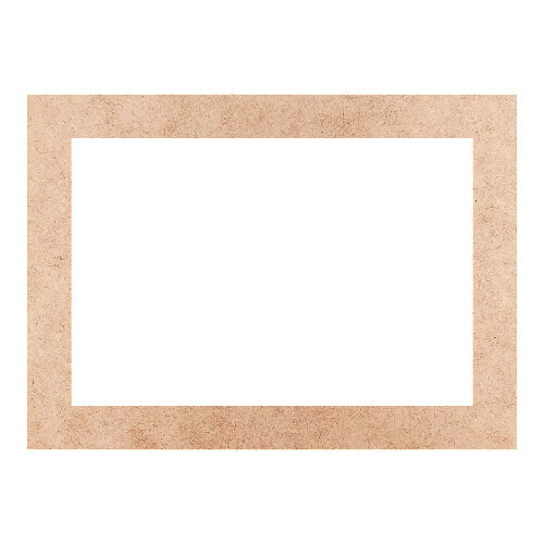 Recorte Moldura Ret 24 x 33 cm Borda 3 cm / MDF 3mm