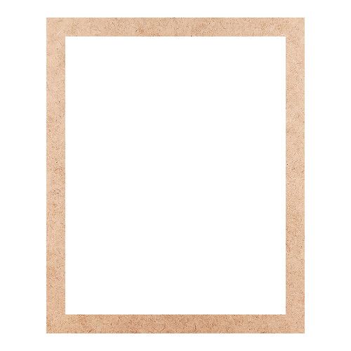 Recorte Moldura Ret 33 x 27 cm Borda 2 cm / MDF 3mm