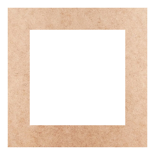 Recorte Moldura Quadrada 19 cm Borda 3 cm / MDF 3mm