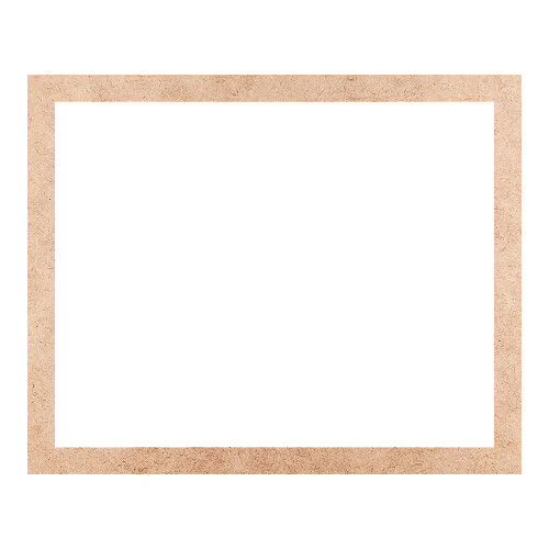 Recorte Moldura Ret 43 x 53 cm Borda 3 cm / MDF 3mm