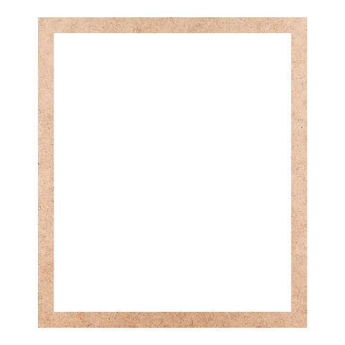 Recorte Moldura Ret 38 x 33 cm Borda 2 cm / MDF 3mm