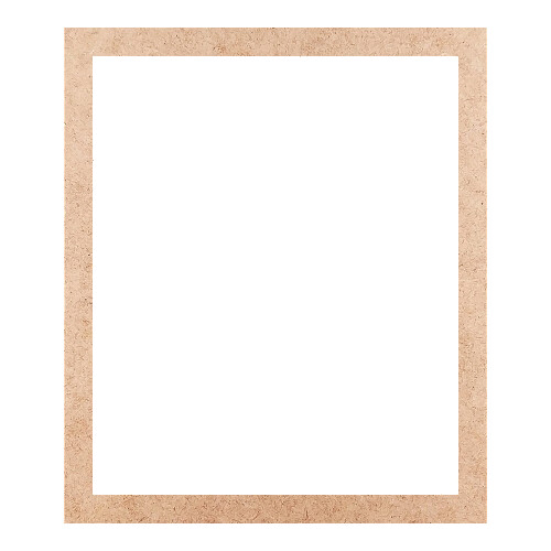 Recorte Moldura Ret 34 x 29 cm Borda 2 cm / MDF 3mm