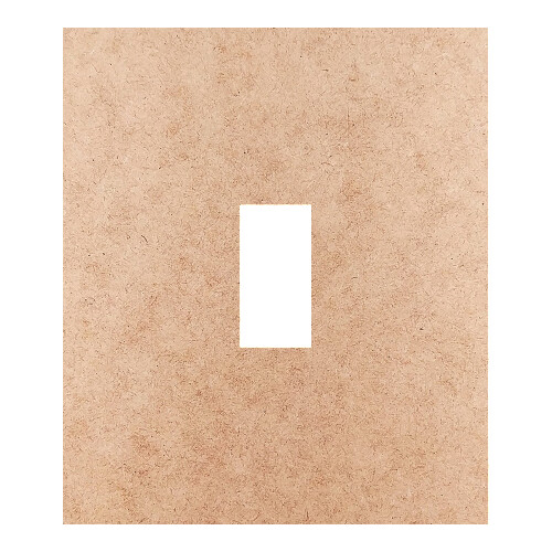 Recorte Moldura Ret 14 x 12 cm Borda 5 cm / MDF 3mm