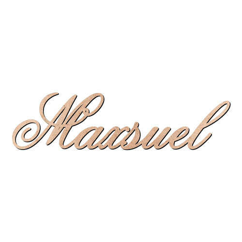Recorte Maxsuel Old Script / MDF 3mm