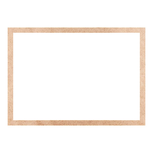 Recorte Moldura Ret 35 x 49 cm Borda 2 cm / MDF 3mm