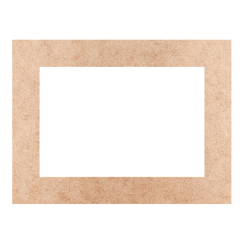 Recorte Moldura Ret 12 x 16 cm Borda 2 cm / MDF 3mm