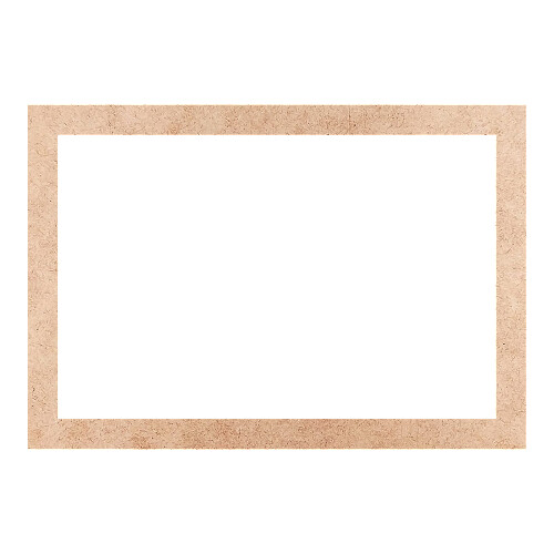 Recorte Moldura Ret 45 x 65 cm Borda 4 cm / MDF 3mm