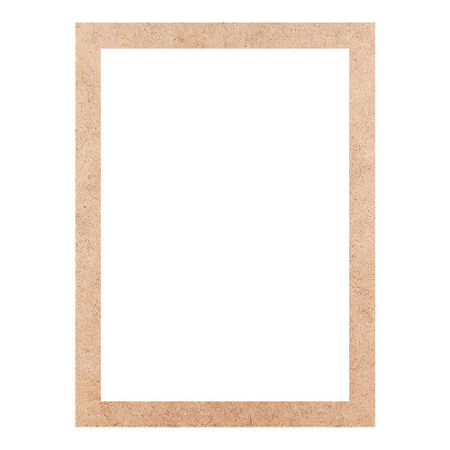 Recorte Moldura Ret 31 x 23 cm Borda 2 cm / MDF 3mm