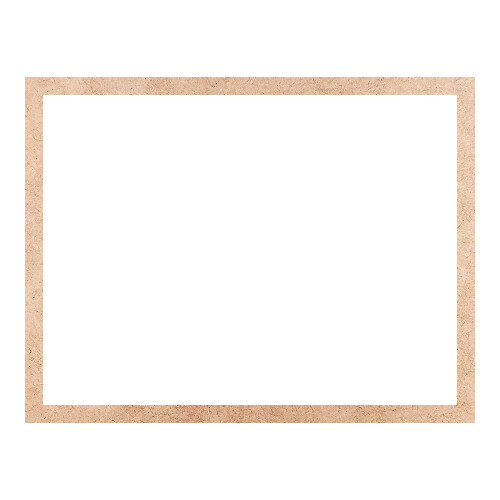 Recorte Moldura Ret 37 x 48 cm Borda 2 cm / MDF 3mm