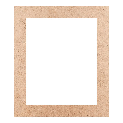 Recorte Moldura Ret 28 x 24 cm Borda 3 cm / MDF 3mm