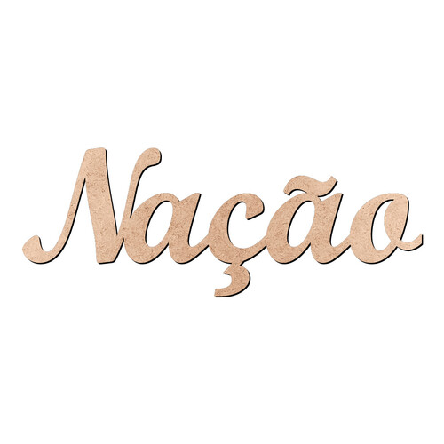 Recorte Nação Script Mt Std / MDF 3mm