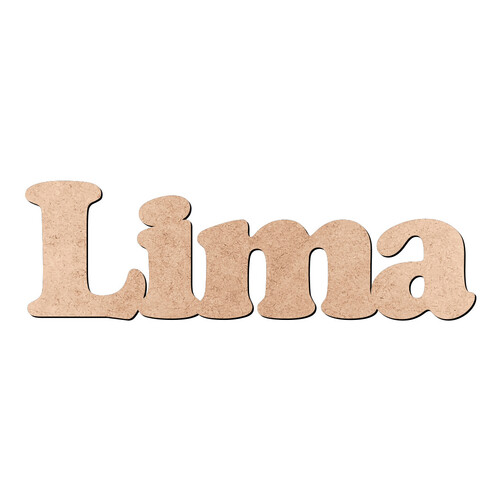 Recorte Lima Cooper Black / MDF 3mm