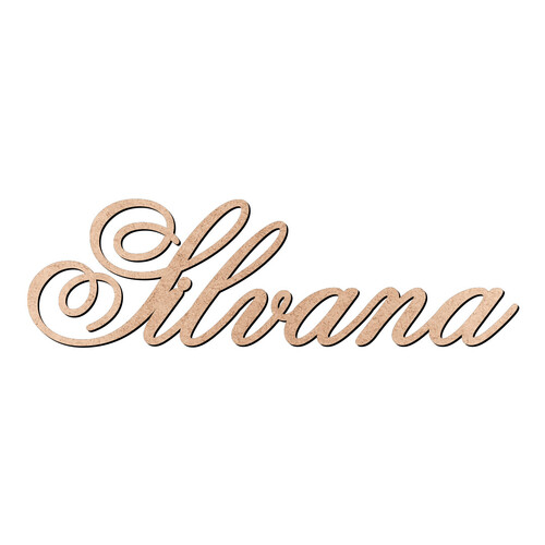 Recorte Silvana Old Script / MDF 3mm