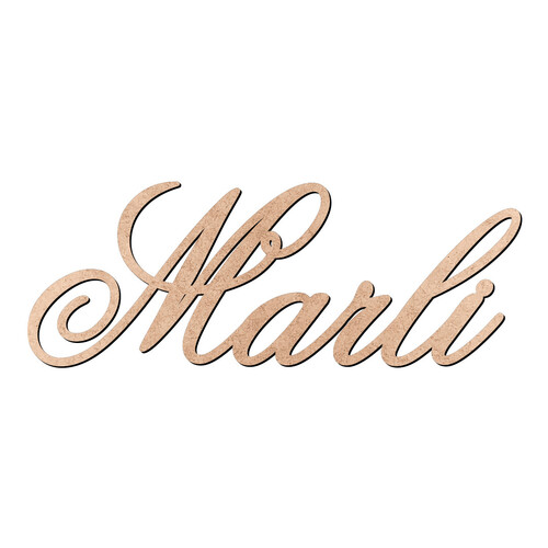 Recorte Marli Old Script / MDF 3mm