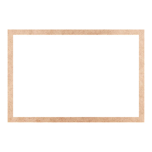 Recorte Moldura Ret 17 x 25 cm Borda 1 cm / MDF 3mm