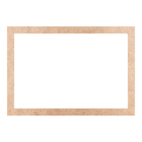 Recorte Moldura Ret 37 x 53 cm Borda 3 cm / MDF 3mm