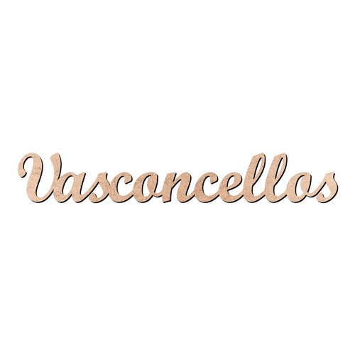 Recorte Vasconcellos Script Mt Std / MDF 3mm