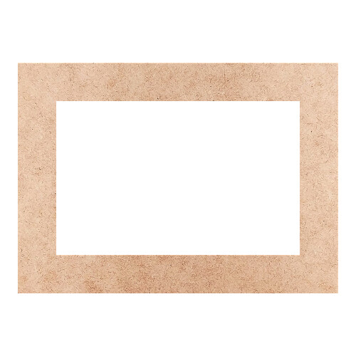 Recorte Moldura Ret 18 x 25 cm Borda 3 cm / MDF 3mm