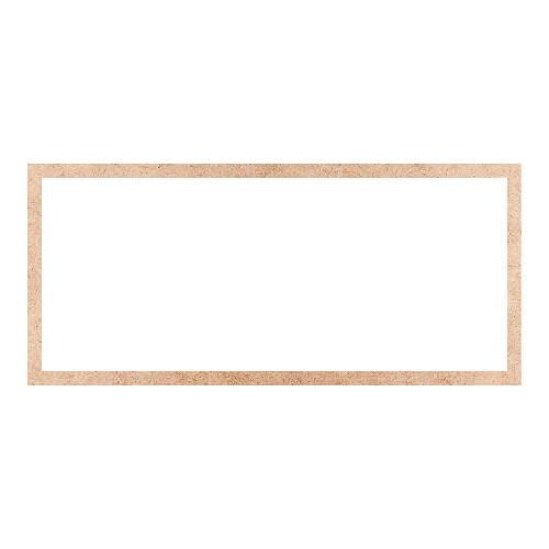 Recorte Moldura Ret 45 x 100 cm Borda 3 cm / MDF 3mm