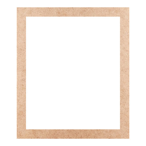 Recorte Moldura Ret 28 x 24 cm Borda 2 cm / MDF 3mm