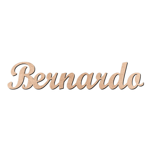 Recorte Bernardo Script Mt Std / MDF 3mm